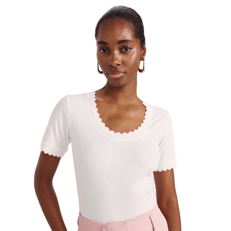 SABA Emilie Scooped Neck Tee image number 0